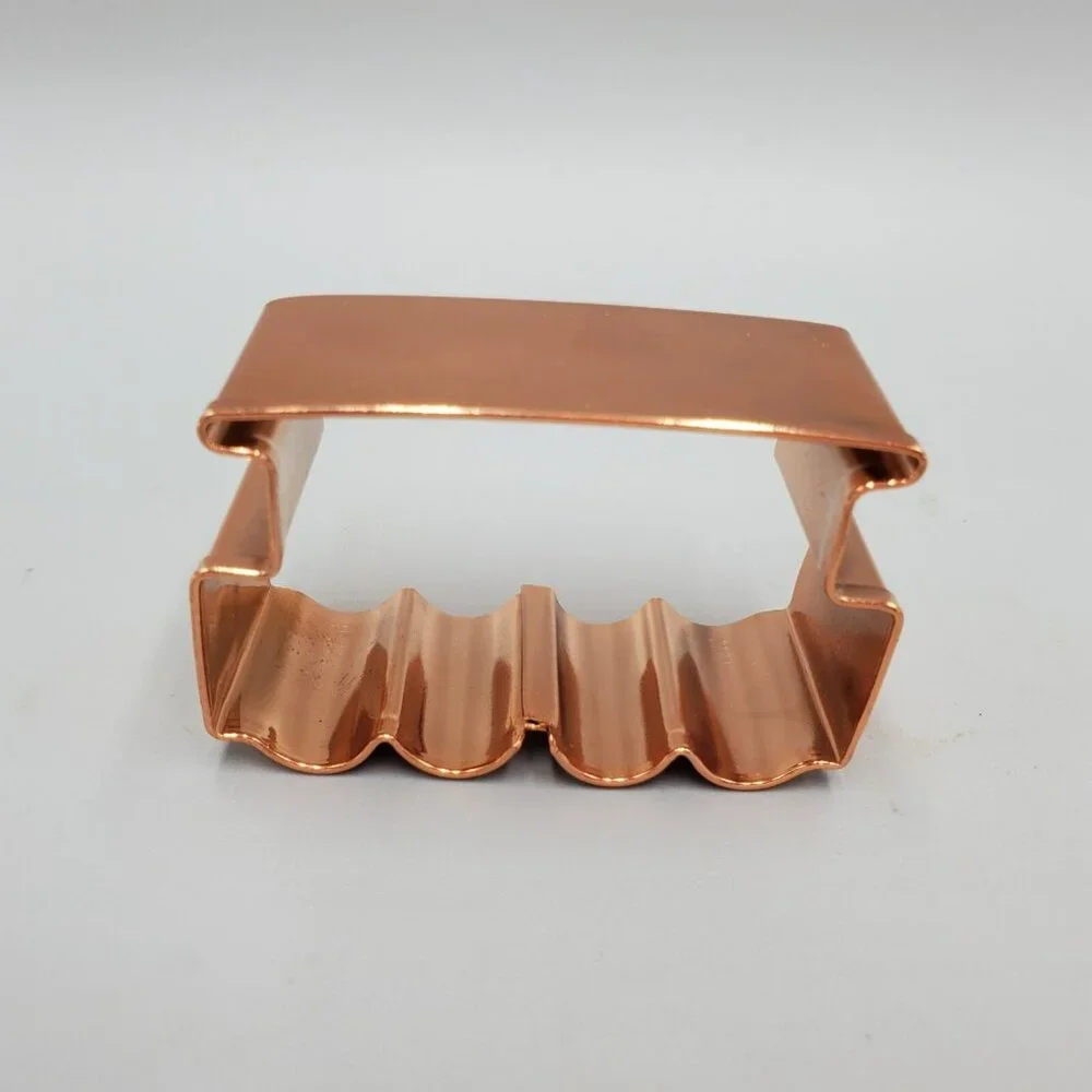 Copper Metal Cookie Cutters Train Locomotive Coal Car Caboose Figural Railroad - Picture 6 of 6